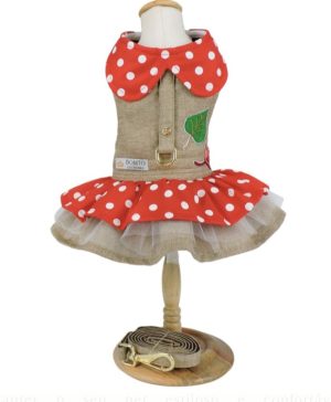 Vestido Princesa Cogumelo 
com guia.