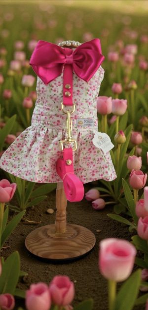 Vestido Lady Flores Pink  - com guia