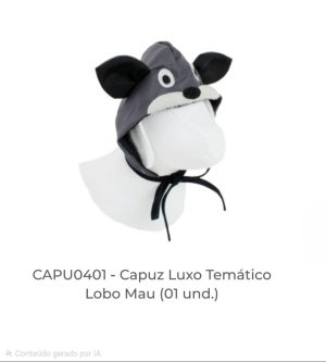 Capuz temático do Lobo Mau