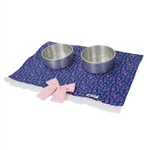 Porta Comedouro Flores Marinho