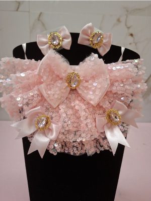 Bandana Luxo em Paete
Rosa bebê